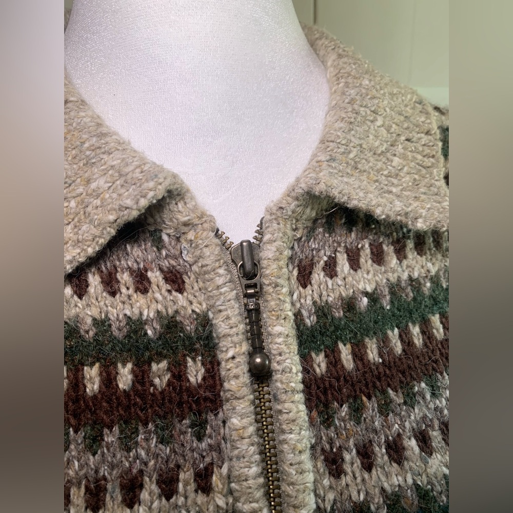 Vintage Wool Zip Up Jacket Women’s Size Medium - Picture 4 of 10